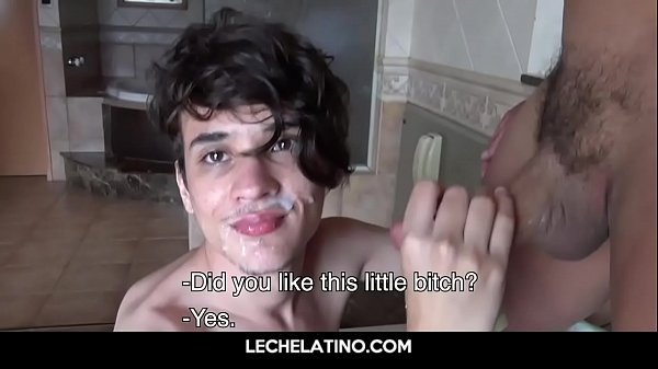 Finest Mexican boy gets facial cumshot pop-shot from older daddy